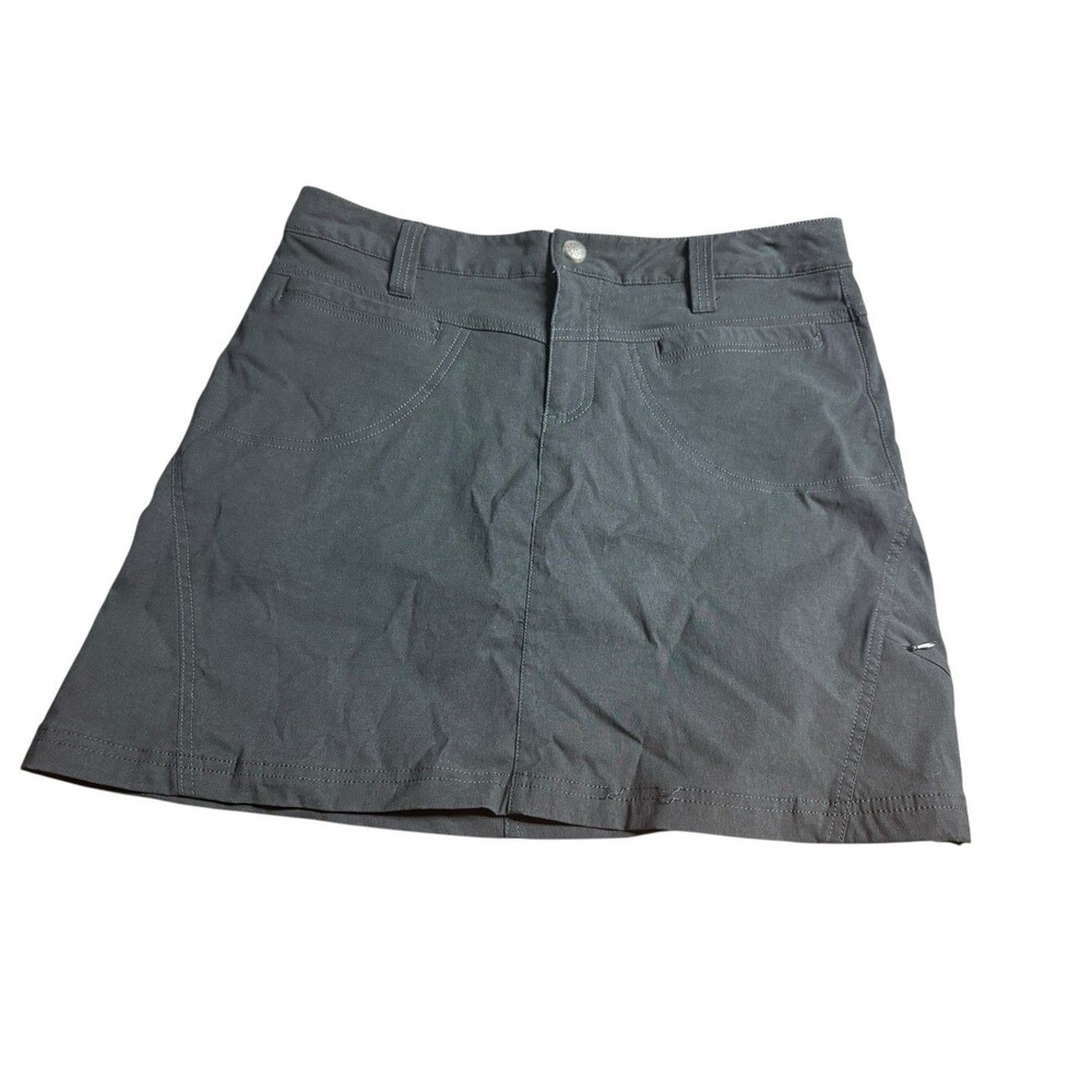 Athleta Dipper Nylon Stretch Golf Short Skort Pockets Black Size 6 Style 773823